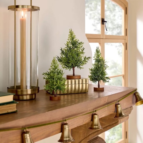 Decorative Mini Cypress Christmas Trees (Set of 3) - Hearth & Hand Magnolia - Picture 2 of 3